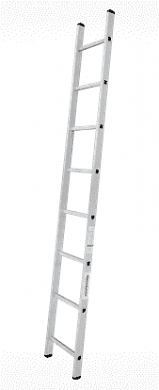Лестница алюминиевая односекционная 8 ступеней, высота 2.11м