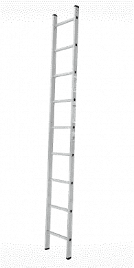 Лестница алюминиевая односекционная 9 ступеней, высота 2.37м